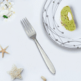 thumbnail image 4 of Mainstays Breck Stainless Steel Everyday Dinner Fork, 3 Piece Set, Silver, 4 of 8