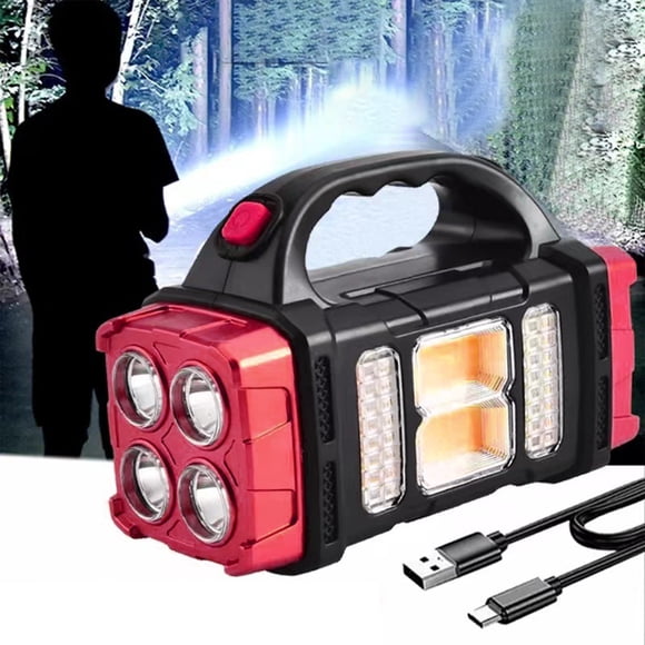 Cagogo under $5 Rechargeable Spotlight Flashlight, Rechargeable Handheld Spotlight, Super Bright LED Flashlight, Emergency Search Light, Outdoor Camping Lantern, USB Charging Flashlight