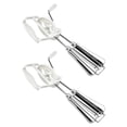 thumbnail image 1 of Egg Beater 10 "Stainless Steel Hand Mixer Fast Semi Automatic Egg Beater And Pasta Tool Household Beater Baking Tool White 2Pc,White Kitchen Egg Beater, 1 of 7