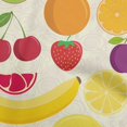 thumbnail image 1 of oneOone Rayon Cream Fabric Fruits Sewing Material Print Fabric By The Yard 56 Inch Wide, 1 of 4