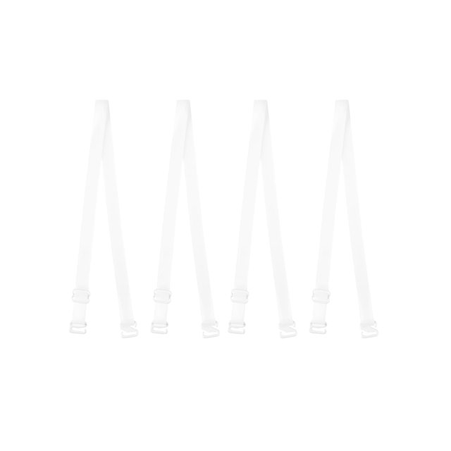 INSPIRE CHIC Bretelles de Soutien-Gorge Invisibles Réglables pour Femmes Couleur Unie Clair-1