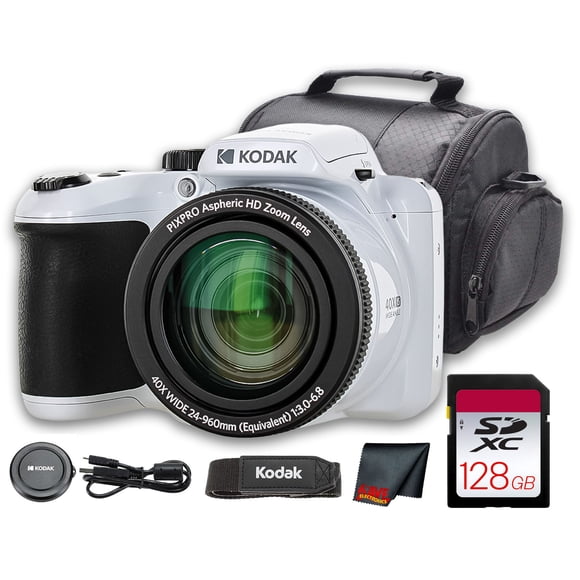 Kodak PIXPRO AZ255 Appareil Photo Numérique 16 Mpx, Zoom Optique 25X, Vidéo 1080p, Écran LCD 3 Pouces et Étui pour Appareil Photo