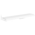 thumbnail image 4 of vidaXL Tablettes Murales Flottantes 4 Pcs Blanc 120x23,5x3,8 cm MDF, 4 of 5