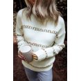 thumbnail image 4 of FOLUNSI Vibrant Rainbow Knit - Warm & Chic Sweater, 4 of 8