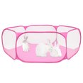 thumbnail image 1 of ODOMY Foldable Waterproof Ocean Ball Pool Tent Outdoor Indoor Play Pit Small Animal Cage Pink, 1 of 16