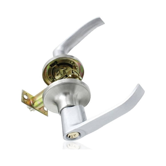DEBGFS Door Handle Lock Zinc Alloy Knobs Front Doors Entrance Keyed Locks Home Use for Bedroom Living Room 30-50mm