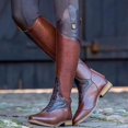 thumbnail image 1 of Bottes pour Femmes Hauteur Genou Couleur Unie Chaussures de Mode Fermeture Éclair Colorée Talon Bas Bottes de Cowboy Chevalier d'Équitation, 1 of 7