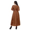 thumbnail image 3 of Moomaya Tunique à Manches Courtes Robes de Cocktail pour Femmes Robe en Coton Slub Imprimée, 3 of 4