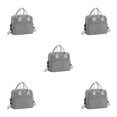thumbnail image 3 of Transemion Fashionable Cooler Bags Stay Trendy While Keeping Food Cool And Fresh Polyester Portable With Should Strap gray 5Set, 3 of 6