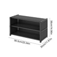 thumbnail image 3 of D Shoe Rack Multi Layer Dust Proof Shoe Cabinet Under Table Saving Space At The Door Plastic Storage Organizer 22.24X14.96X11.81 Inches 1.32 Lb, 3 of 7