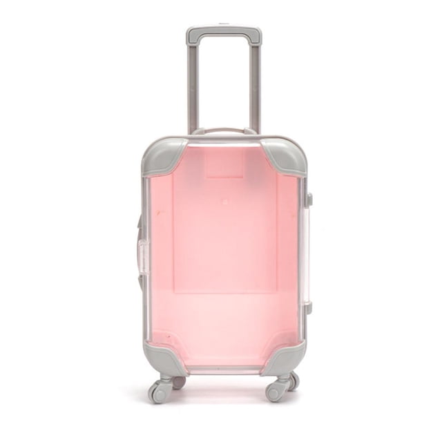 Mini creative movable suitcase storage box, simulated cosmetic storage,