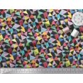 thumbnail image 2 of Soimoi Rayon Fabric Triangle Geometric Fabric Prints by Yard 56 Inch Wide, 2 of 3