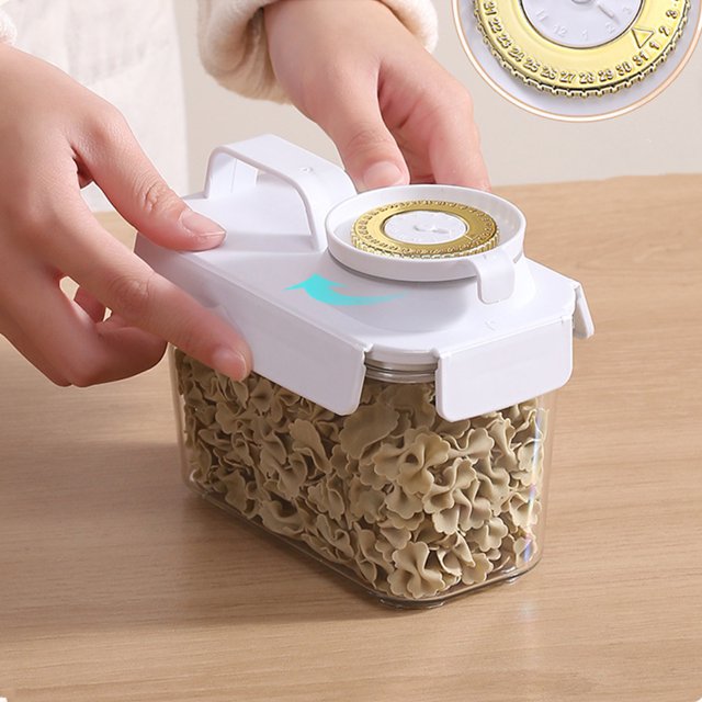 SuoKom Rice Airtight Storage Container, Household Cereals Container Grain Storage Bin for Oatmeal, Grain, Cereal, Pasta, Flour