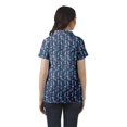 thumbnail image 4 of Moomaya Chemise Tunique Style Enveloppant pour Femmes en Coton Décontracté Col Classique Boutonné, 4 of 6