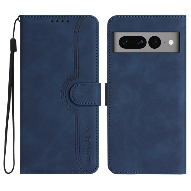 Compatible avec Google Pixel 7 Pro, Étui Portefeuille en Cuir PU de Qualité Supérieure avec Couvercle Magnétique Intégré. Cet Étui folio à Rabat en Cuir PU Bleu Présente un design Élégant avec des Coutures Précises, une Fermeture Magnétique et une Dragonne. Il Comprend Trois Fentes pour Cartes, une Poche pour Argent et une protection Intégrale pour le Téléphone, le Protégeant de la Poussière, de la Saleté et des Égratignures. l'Étui Permet d'Accéder Facilement à l'Appareil Photo et aux Fonctions du Téléphone, le Rendant Adapté à un Usage Quotidien Ou aux Voyages d'Affaires.