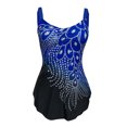 thumbnail image 5 of Meichang Tankini Maillot de Bain pour Femmes Contrôle du Ventre 2 Pcs Maillots de Bain Mode Été Imprimé Dégradé Robe de Bain avec Shorts Maillots de Bain, 5 of 5