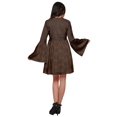 thumbnail image 4 of Moomaya Robe à Manches Longues Évasées pour Femmes, Décontractée, Imprimée, d'Été, Plissée, Kurta, 4 of 6