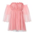 thumbnail image 5 of Robes à Manches Longues pour Femmes Mode Robes Sexy Décontractées Épaules Dénudées Manches Longues Mini Robes Unies Robes à Manches Longues pour Femmes Mini Robes pour Femmes Robes Sexy pour Femmes Sexy, 5 of 5