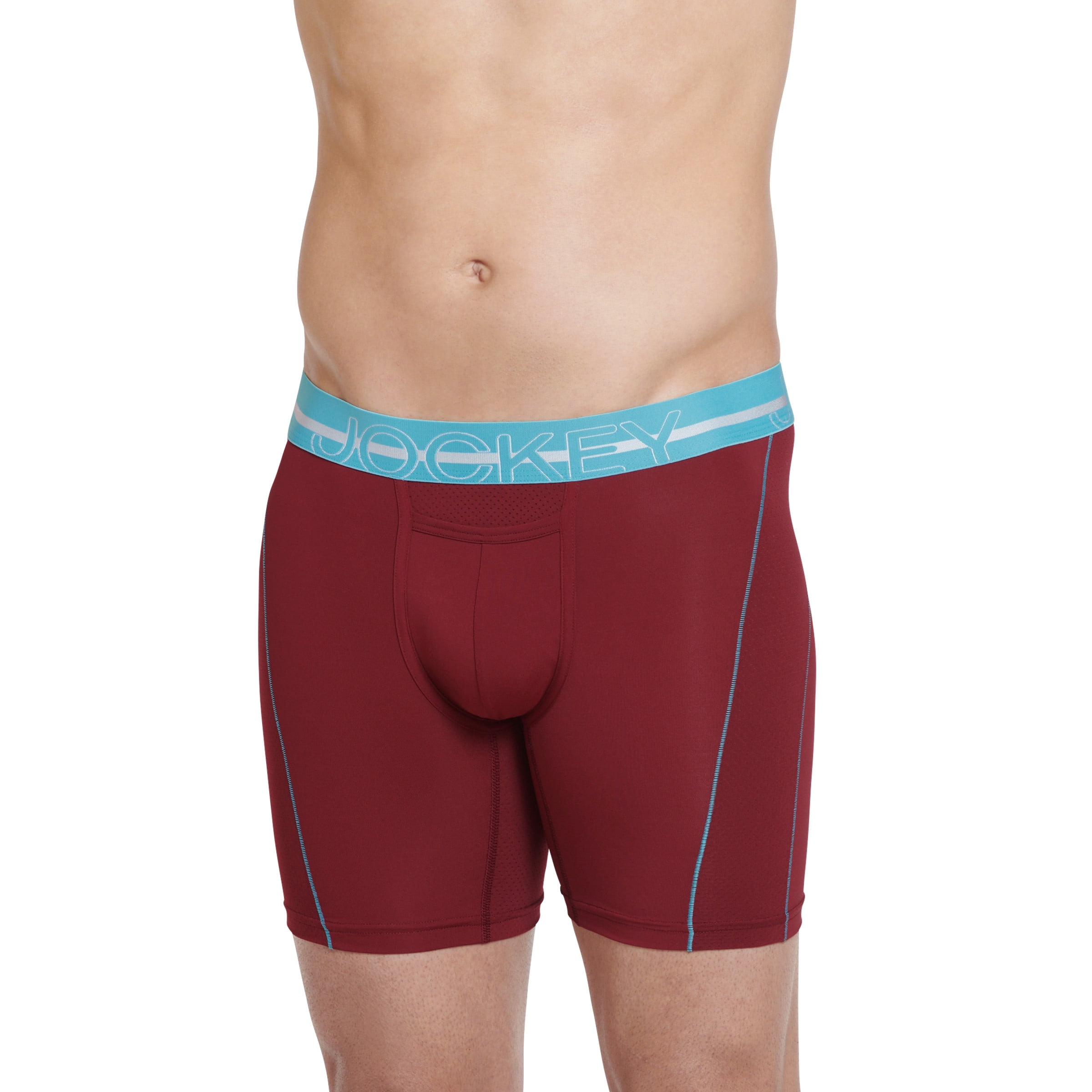 Jockey Sport Men's Silver Microfiber 7.5" Boxer Brief