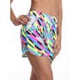 thumbnail image 4 of RELLECIGA Shorts de Bain Taille Haute pour Femmes avec Poches Protection Solaire UV, 4 of 7