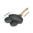 thumbnail image 3 of Fesfesfes Flat Bottom Non Stick Frying Pan for Breakfast Eggs Pancakes Omelette Mini Size Small Pan Even Heating Easy to Clean Stovetop Compatible Home Kitchen Cooking Tool, 3 of 5