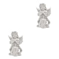 thumbnail image 2 of Maytalsory Resin White Angel Statue Elegant Desktop Decor Collection Window Props for Christmas prayer hold hands 2Set, 2 of 6