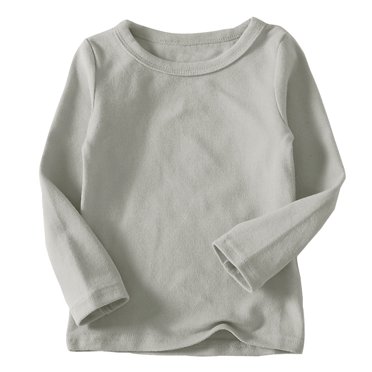 Besolor T-Shirts à Manches Longues pour Tout-Petits Garçons Filles, T-Shirts Décontractés pour Enfants, Couleur Unie, Col Ras du Cou, Hauts Basiques, T-Shirts de Superposition