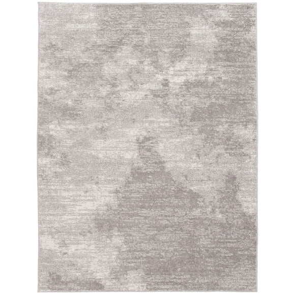 Rug Ease Infinity Grey Machine Washable Area Rug