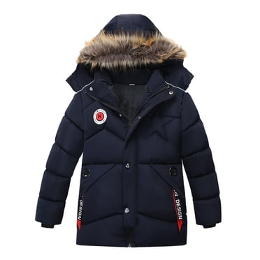 TBWNWG Boys Coat & Jacket Children Winter Jacket Fashionable Hooded Outdoor Apparel for Kids Warm Clothing Boys Outerwear,Sizes 2 Years