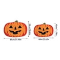 thumbnail image 2 of TIELUTT Halloween Bath Rug Orange Pumpkin Bathroom Rugs Cute Soft Shower Carpets Non Absorbent Big Rugs for Living Room Womens Fuzzy Blanket Size Throw Blanket Patterned Throw Blanket Girl Carpet, 2 of 2