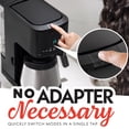 thumbnail image 4 of Gourmia 2-in-1 Coffee Maker Single Serve & 12 Cup with Thermal Carafe, Pod Compatible, Black, 4 of 10