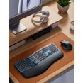 thumbnail image 4 of Clavier et Souris Ergonomiques Sans Fil, ProtoArc EKM01 Plus Pleine Grandeur Clavier et Souris Ergo Bluetooth, Conception Séparée, Repose-Poignet, Multi-Appareils, Recharge, 4 of 9