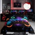 thumbnail image 1 of Gamepad Bedding Set Queen for Teens 3pcs Soft,Colorful Galxy Bedding Decor,Gamepad Reversible, 1 of 7