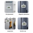 thumbnail image 4 of Large Screen Display Household Electronic Wall-mounted Refrigerator Temperature Gauge Can Be Set High And Low Temperature Alarm Temperature Gauge With Bracket, 4 of 9