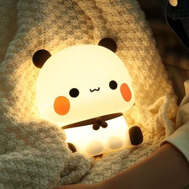 Cute Panda Lamp Cute Panda Night Light LED Night Light Novelty Animal Night Light Lamp Du Du Night Light For Star Lights Battery Lamp Battery Night Light Motion 4 Night Light Bulbs Sky Lite Projector