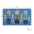 thumbnail image 2 of Coir Door Mat Triple Florals 18 X 30, 2 of 3