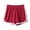 Wine, variant on Birdeem Womens Fashion Solid Color Casual Wide Leg Ruffle Loose High Waist Shorts Pants