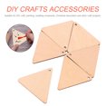 thumbnail image 2 of 100 Pcs Tranches de Triangle DIY avec Trou Pendentif Pièces en Bois Non Finies, 2 of 7