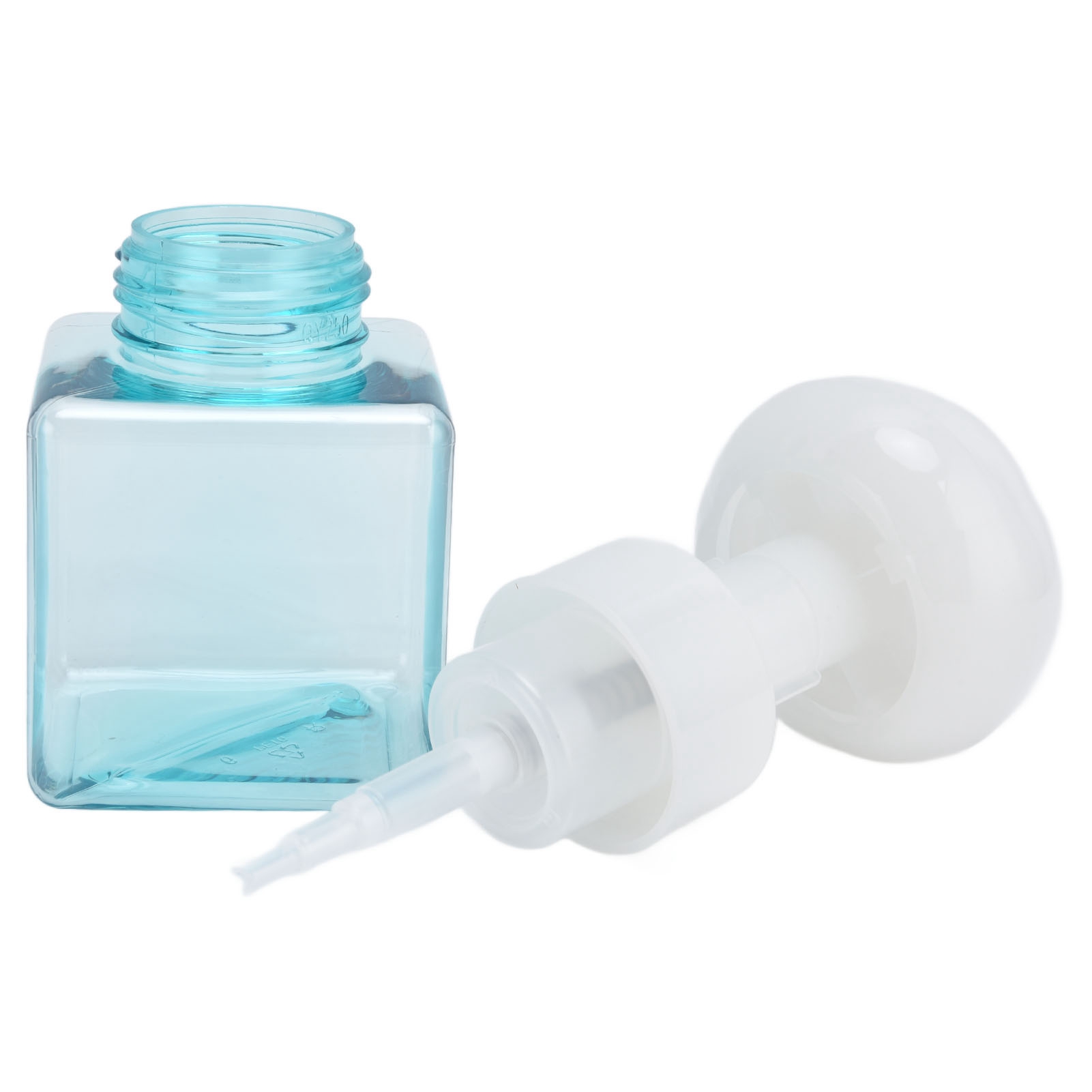 Foaming Bottle, Environmentally Friendly 250ml Liquid Soap Bottles Compact Size PETG Plastic  for Cosmetic Packaging Transparent,Transparent Powder,Transparent Blue,White