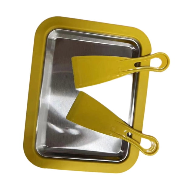 Elodie Cold Pan Plate DIY Fried Yogurt Machine for Frozen Yogurt Ice Cream Sandwich yellow