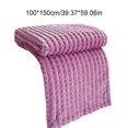 thumbnail image 3 of Wuztai 59x40 Inch Fleece Throw Blanket for Couch, Soft Warm Fluffy Cream Solid Color Blanket, Decorative Giftable Striped Blankets for Bed Sofa Travel, 3 of 6