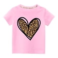 thumbnail image 1 of TopLLC Tenue de la Saint-Valentin pour Tout-Petits Garçons Filles Mode Mignon Col Rond Imprimé Manches Courtes Haut Cadeaux de la Saint-Valentin pour Enfants, 1 of 3