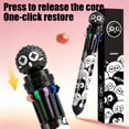 thumbnail image 3 of EGNMCR Stylo-Bille Personnalisé Pommes Rouges Chats Noirs 10 Couleurs Stylos Colorés à Séchage Rapide pour Étudiants Stylos-Billes Élégants et Multifonctions Stylo-Bille Multicolore en Plastique 10 ml, 3 of 6