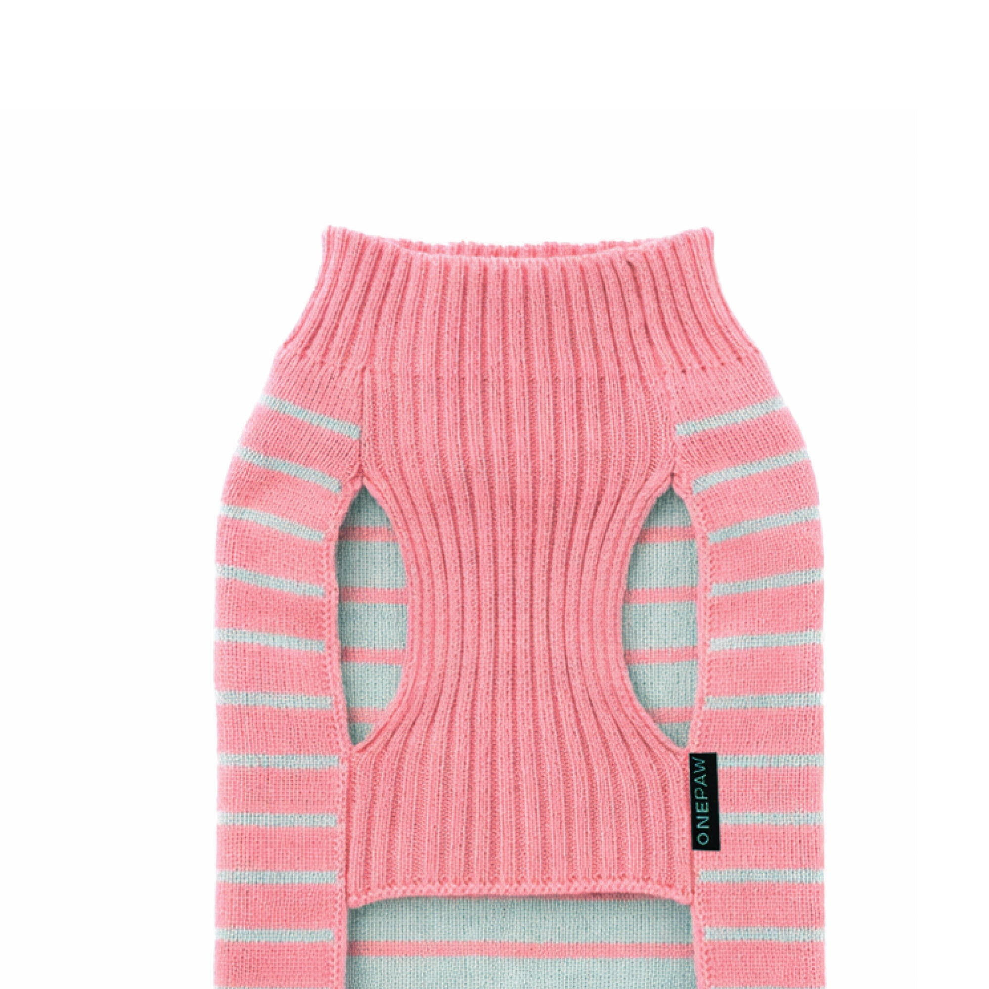 One Paw, Pull à col roulé côtelé rose pour chien, chaud et confortable, plusieurs tailles disponibles, pour chiens
