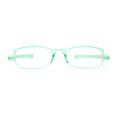 thumbnail image 3 of Adjustable Lens Angle Plastic Rectangular Reading Glasses Green +1.50, 3 of 4