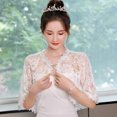 thumbnail image 4 of Youkk Elegant Open Front Cape Gift For Wedding Shawls Wraps Lightweight Shawls Wraps For Evening Dress White, 4 of 6