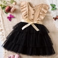 thumbnail image 2 of WEAIXIMIUNG Robes Blanches Courtes Sans Bretelles Enfants Filles Été Sans Manches Robe à Pois avec Ceinture Robe Décontractée pour Filles, 2 of 6