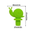 thumbnail image 3 of Yhmxh Gadgets de Cuisine, Maison et Cuisine, Petit Escargot Bouchon de Bouteille de Vin Bouchons Réutilisables Étanches Mignons Décoratifs Bouchon de Bouteille Bouchon de Vin Rouge, 3 of 5