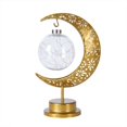 thumbnail image 2 of LED Iron Moon-Shaped Lamp Muslim Holiday Decorative Lamp for Family Balcony Party Decoration, 2 of 2