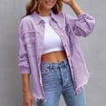 thumbnail image 1 of Qertyioot Veste en Denim Tendance à Manches Longues pour Femmes avec Franges et Trous, 1 of 5